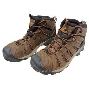KEEN Flint Boot Mid Hard Steel Toe Utility Hiking Trail 1007972D Men's Size 10